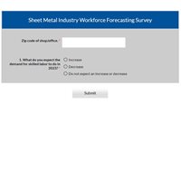 Take the SMACNA Sheet Metal Industry Workforce Forecasting Survey