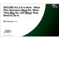 Secure Act 2.0 Webinar Recording Available