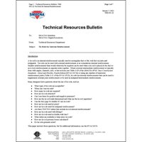 New Technical Resources Bulletin