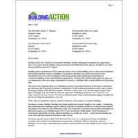 Building Action asks Congress to Prioritize Energy Efficiency