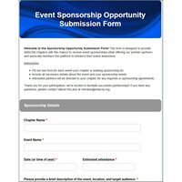 Send us Your Sponsorship Opportunity Information