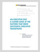 An Executive Exit: A Closer Look at the Factors That Drive Successful Executive Transitions