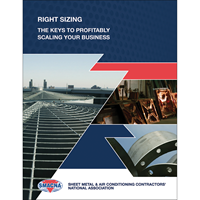 Right Sizing: The Keys to Profitably Scaling Your Business Now Available in SMACNA Bookstore