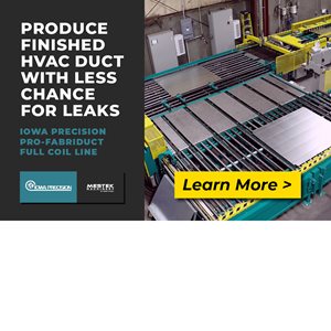 Produce Finished HVAC Duct with Less Chance for Leaks with Pro-Fabriduct®
