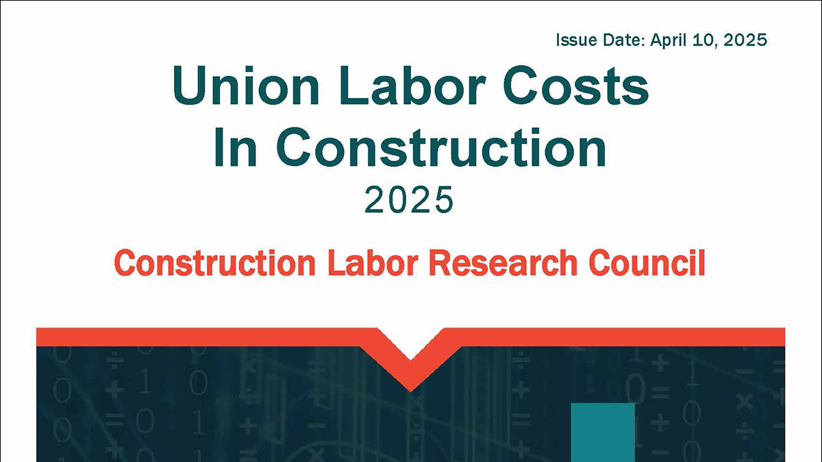 CLRC Union Labor Costs in Construction