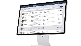 Computer monitor displaying Field Materials software.