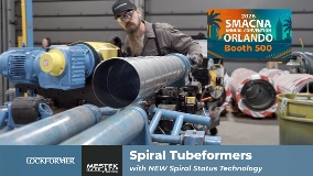 Spiral tubeformers with Mestek and Lockformer branding