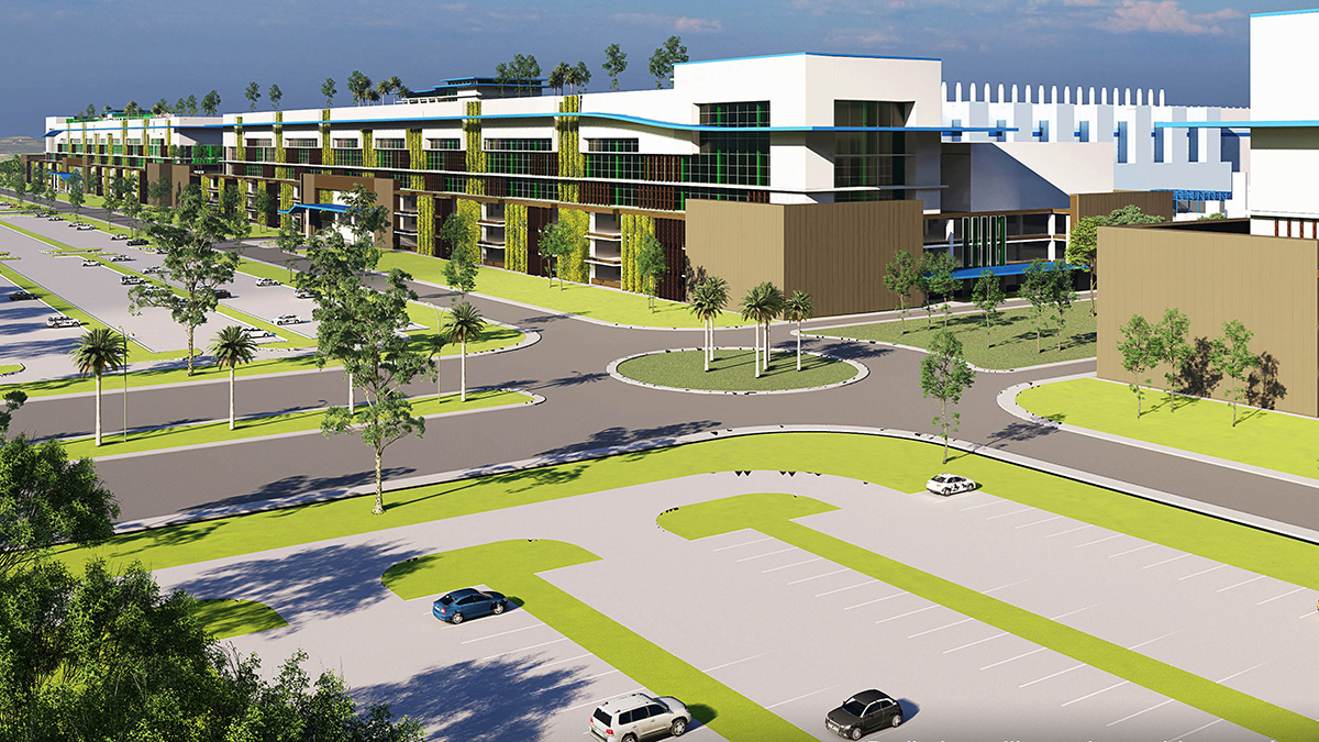 A rendering  of Micron’s  semiconductor  manufacturing  facility based  in Clay, New York.