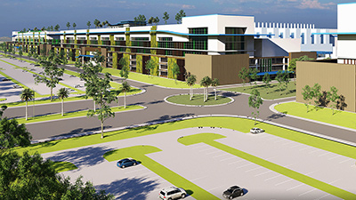industrial-400x225 A rendering of Micron’s semiconductor manufacturing facility based in Clay, New York.