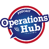 Circle with Blue and Red Logo Operations Hub